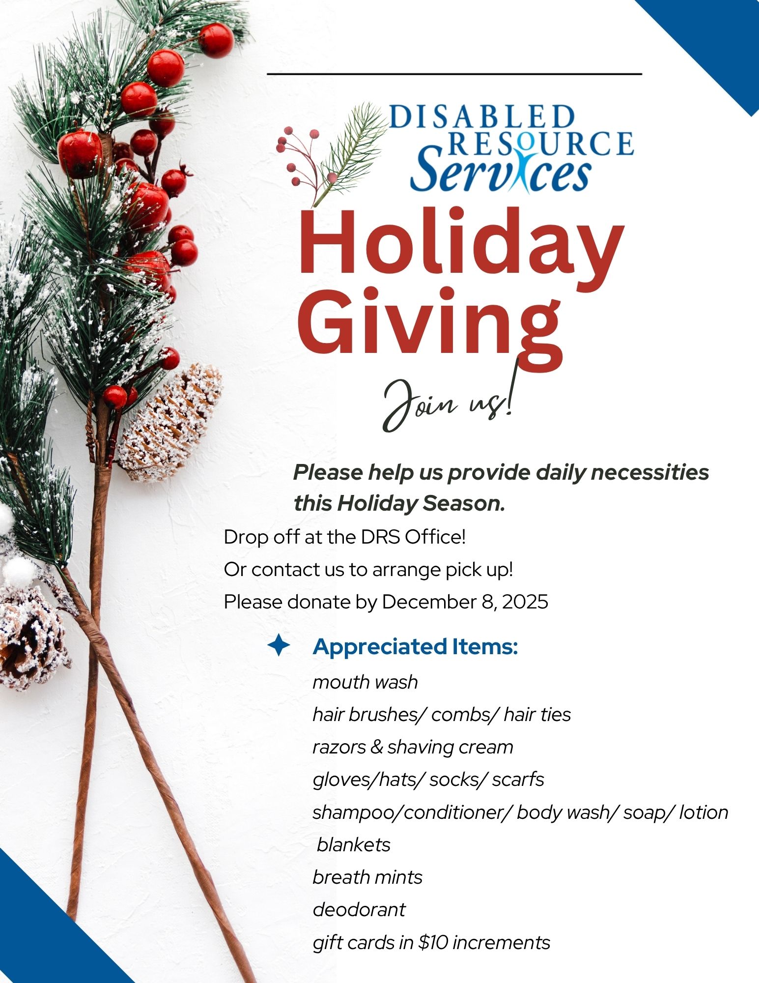 Holiday Giving Flyer